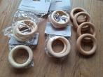 Houten ringen voor het maken van rammelaar/ bijtring, Hobby en Vrije tijd, Knutselen, Ophalen of Verzenden, Nieuw, Overige typen
