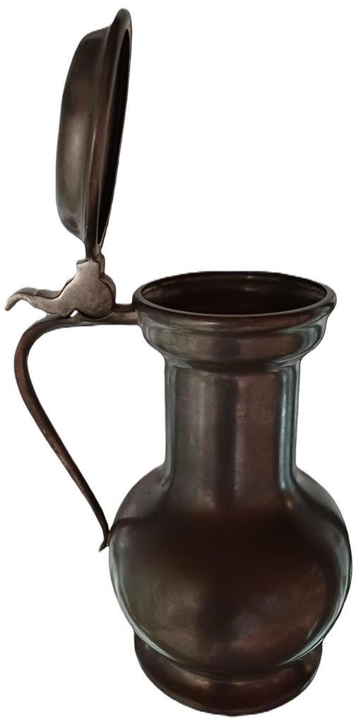 Antieke Tinnen Wijnkan, Antiek en Kunst, Antiek | Tin, Ophalen of Verzenden