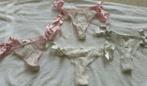 4 x string roze wit maat s maat 36 lingerie onderkleding, H&M, Verzenden, String