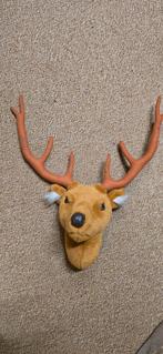 Decoratieve Pluche Hertenkop Wanddecoratie, Ophalen, Zo goed als nieuw