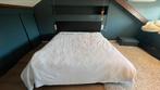2 persoons Ikea Malm bed 180cm, zwartbruin, Ophalen, Zwart, Tweepersoons, Zo goed als nieuw