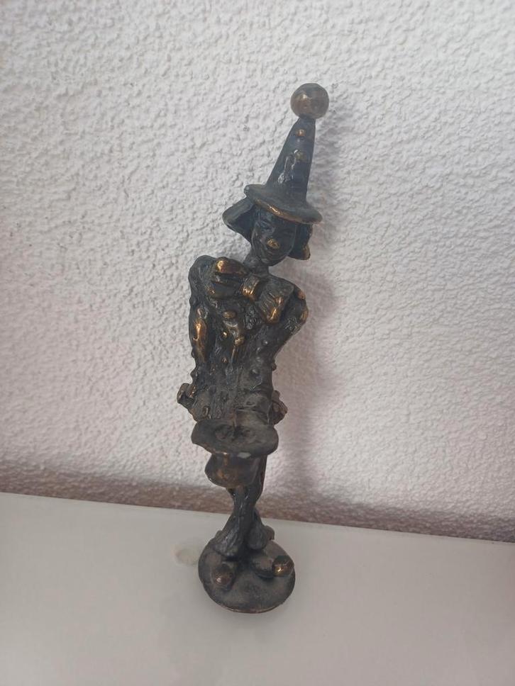 Bronzen Beeldje Clini Clowns, Antiek en Kunst, Kunst | Beelden en Houtsnijwerken, Ophalen of Verzenden
