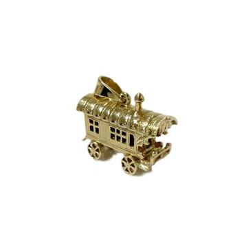 Gouden Kettinghanger Woonwagen Huisje Op Wielen -12 g Goud beschikbaar voor biedingen