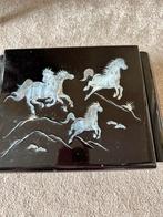 Zwart juwelenkistje met paarden, Ophalen of Verzenden