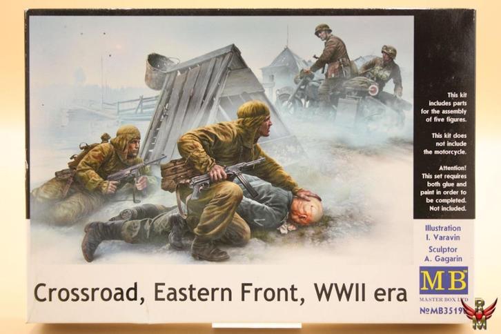 ROWASP | Master Box 1/35 Crossroad Eastern Front WWII era, Hobby en Vrije tijd, Modelbouw | Figuren en Diorama's, Nieuw, Figuur of Figuren