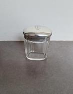 *Antiek sterling zilveren kaptafel-container, Ophalen of Verzenden, Zilver