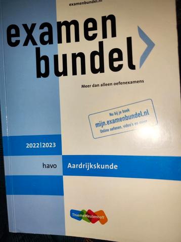 Examenbundel havo Aardrijkskunde 2022/2023 beschikbaar voor biedingen