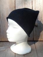 Zwarte merino wollen muts van Fiebig  maat One size, Maat 38/40 (M), Haven 49, Geasluis@planet.nl, Nieuw