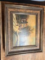 Oude schilderij van G. Jeveren, Antiek en Kunst, Kunst | Schilderijen | Klassiek, Ophalen of Verzenden