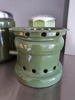 Antieke emaille Groene Gasbranders in zeer goede staat. €20, Antiek en Kunst, Antiek | Emaille, Ophalen of Verzenden