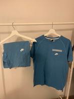 Nike set blauw korte broek t shirt, Nike, Ophalen of Verzenden, Zo goed als nieuw, Algemeen