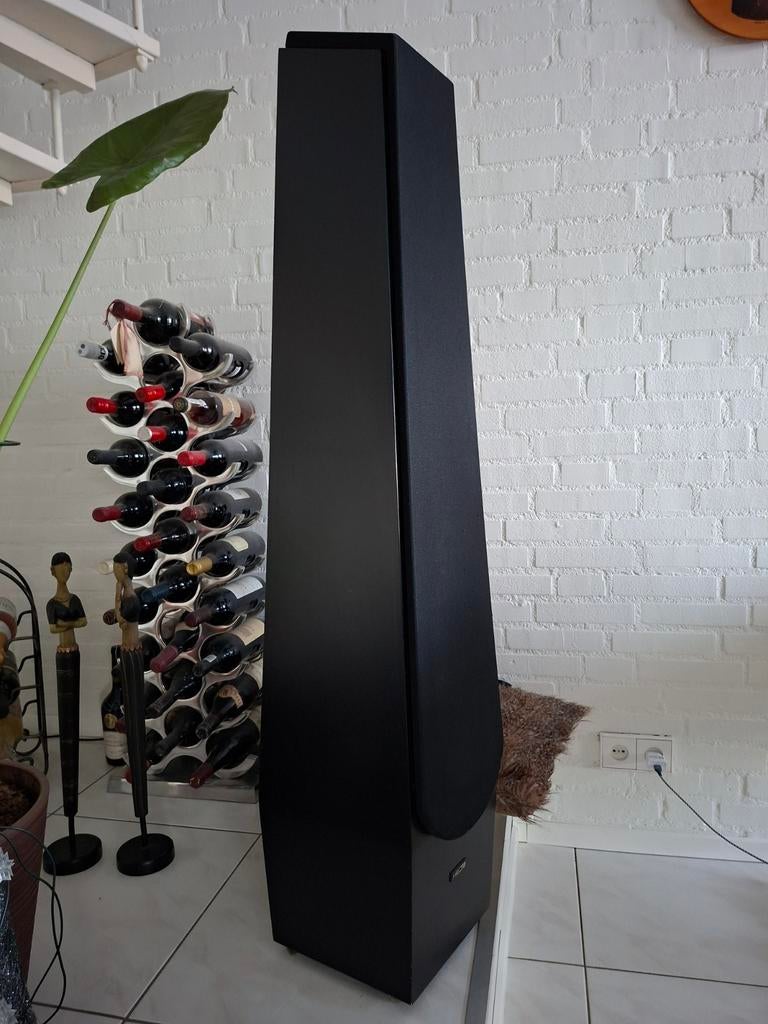 Mooie Hepta luidsprekers, 1 sets front en 1 centerspeaker., Audio, Tv en Foto, Luidsprekers, Gebruikt, Front, Rear of Stereo speakers