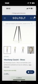 Eichholtz Cassini Vloerlamp - Stijlvol Design, Ophalen of Verzenden, Nieuw