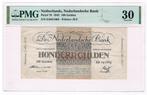 100 gulden 7 mei 1945 Geldzuivering PMG 30, Postzegels en Munten, Bankbiljetten | Nederland, Ophalen of Verzenden, 100 gulden