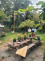 2x picknicktafel, Ophalen, Gebruikt, Rechthoekig, Hout