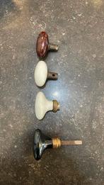 4x enkele Antiek Porselein knoppen Deurklinken tbv Renovatie, Ophalen of Verzenden