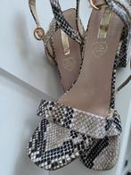 Primark Dames Hak Sandalen met Slangenprint Beige Maat 40, Ophalen of Verzenden, Zo goed als nieuw, Beige