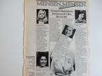 Mary Servaes uit tijdschriften (2 artikeltjes)., Ophalen of Verzenden, 1960 tot 1980, Nederland, Knipsel(s)
