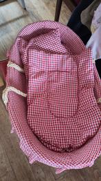 Goki Poppenwieg/Reismand met Riet en Rood Ruitjes, Ophalen, Zo goed als nieuw, Babypop