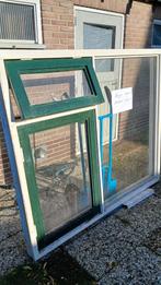 Gratis hardhouten kozijn inclusief ramen en glas, Doe-het-zelf en Verbouw, Kozijnen en Schuifpuien, Ophalen of Verzenden, Hout