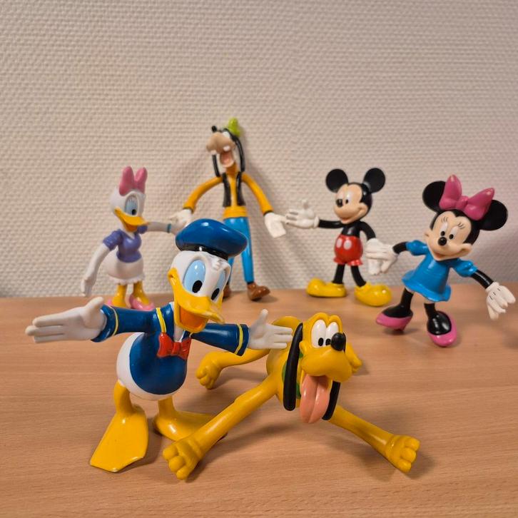 Disney poppetjes set mickey minni en vrienden!, Verzamelen, Disney, Zo goed als nieuw, Beeldje of Figuurtje, Mickey Mouse, Ophalen of Verzenden