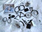 Bouwpakket mini Retro Fiets lengte ongeveer 18 cm. 1 op 10., Hobby en Vrije tijd, Modelbouw | Overige, Ophalen, Nieuw, 1:144 of kleiner