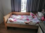 Steigerhouten bed met lattenbodem 90x200, Ophalen, 90 cm, Eenpersoons, Bruin