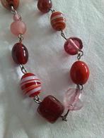 Glaskralen Kettingen - Set van 3, Sieraden, Tassen en Uiterlijk, Kettingen, Gebruikt, Blauw, Ophalen of Verzenden, Overige materialen