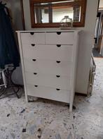Witte houten ladenkast van Ikea., Huis en Inrichting, Kasten | Ladekasten, 5 laden of meer, Ophalen, Zo goed als nieuw, 25 tot 50 cm
