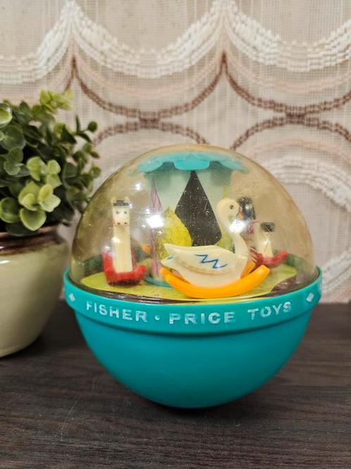 Fisher price vintage roly poly speelgoed bal, Kinderen en Baby's, Speelgoed | Fisher-Price, Gebruikt, Rammelaar, Met geluid, Ophalen of Verzenden