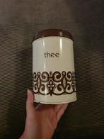 Vintage retro thee blik, Ophalen of Verzenden, Gebruikt, Thee