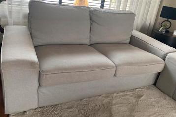 Ikea  Kivik 2x 2 zits bank licht grijs. - afbeelding 3