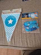 Te koop nieuwe vlaggenlijn en ballonnen voor een boy, Diversen, Vlaggen en Wimpels, Ophalen of Verzenden, Nieuw