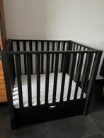 Zwarte box met lade, Ophalen, Gebruikt, Rechthoekig, In hoogte verstelbaar