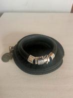 Leren Buddha to Buddha armband, Verzenden, Nieuw, Zilver, Leer