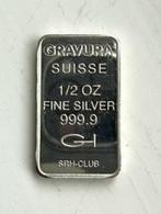 Zilverbaar Gravura Swiss 1/2 ounce, Ophalen of Verzenden, Zilver