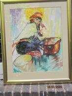 Jan Staats KIEWIET(Ed Jeska), Pr Aquarel Marokk Dame ???, Antiek en Kunst, Ophalen