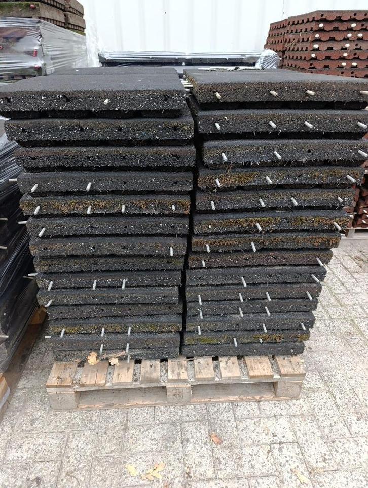 Rubberen tegels 50 x 50 x 7 cm, Dieren en Toebehoren, Stalling en Weidegang, Opfok, Stalling, Weidegang, Toebehoren