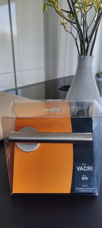 RVS geveerde deurkruk VACRI - complete set *** NIEUW *** beschikbaar voor biedingen