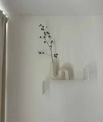 Vintage Draadstaal Wandplank - Wit beschikbaar voor biedingen