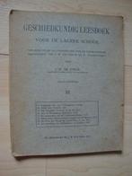 GESCHIEDKUNDIG LEESBOEK VOOR DE LAGERE SCHOOL JW de Jongh, Ophalen of Verzenden, Gelezen