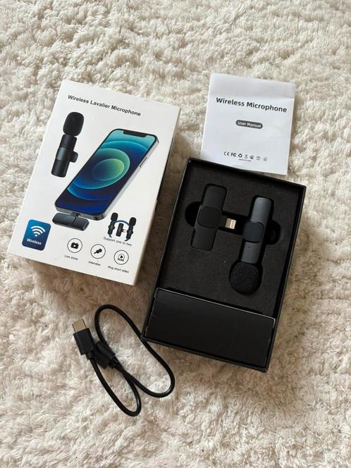 Draadloze microfoon iphone/ipad, Telecommunicatie, Mobiele telefoons | Toebehoren en Onderdelen, Gebruikt, Apple iPhone, Overige typen