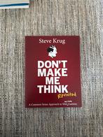 Dont Make Me Think - Steve Krug - CMD Studieboek, Boeken, Ophalen of Verzenden, Gelezen