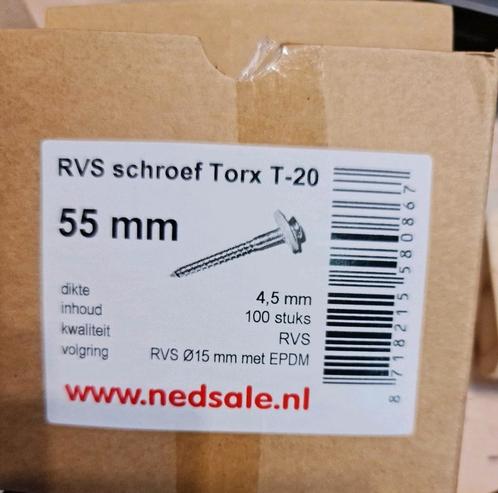 schroeven,hoekkeperklem, Doe-het-zelf en Verbouw, IJzerwaren en Bevestigingsmiddelen, Nieuw, Schroeven, 50 tot 100 mm, Rvs, Ophalen of Verzenden