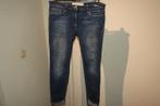 Elisabetta Franchi blauwe jeans broek goud label achter 40