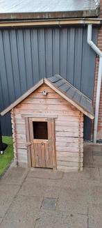 Houten Speelhuisje met IKEA Keukentje en Accessoires, Kinderen en Baby's, Speelgoed | Buiten | Speelhuisjes, Ophalen, Gebruikt