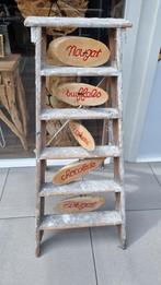 Oud houten schilders trapje, Ophalen, Gebruikt