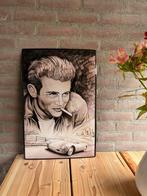 Reclamebord james dean met zijn porsche 550, Ophalen of Verzenden, Zo goed als nieuw, Schilderij