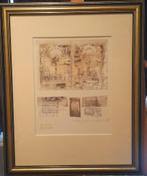 Schilderij ets, Antiek en Kunst, Kunst | Etsen en Gravures, Ophalen of Verzenden