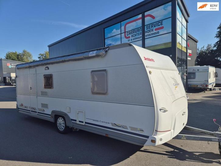 Dethleffs CAMPER 3 pers. stapelbed Mover Airco + VT + luifel, Caravans en Kamperen, Caravans, Bedrijf, tot en met 6, 1250 - 1500 kg